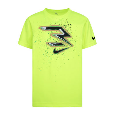 Nike 3BRAND by Russell Wilson Big Boys Dri-Fit Crew Neck Short Sleeve Graphic T-Shirt