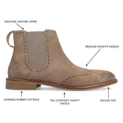 Thomas And Vine Mens Watson Flat Heel Chelsea Boots