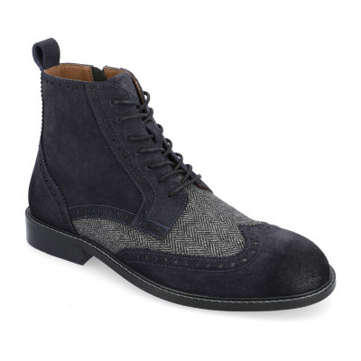 Thomas And Vine Mens Jarett Flat Heel Lace Up Boots