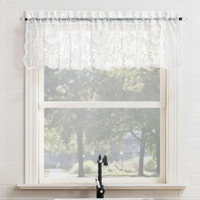 No 918 Nina Lace Rod Pocket Scallop Valances