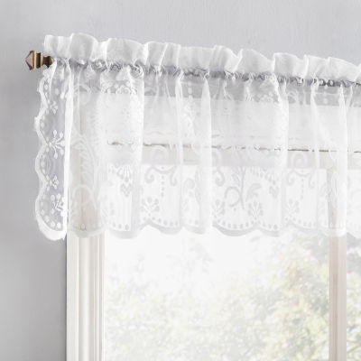 No 918 Nina Lace Rod Pocket Scallop Valance