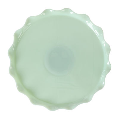 Martha Stewart Highbrook 11x4 Ruffle Glass Cake Stand