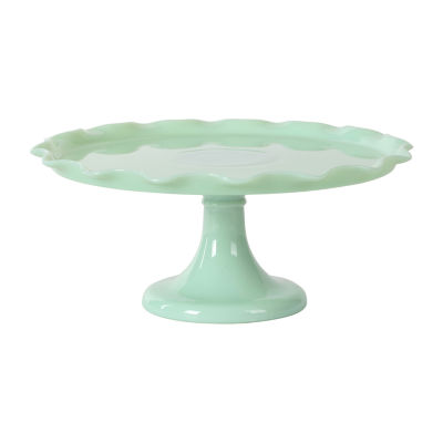 Martha Stewart Highbrook 11x4 Ruffle Glass Cake Stand