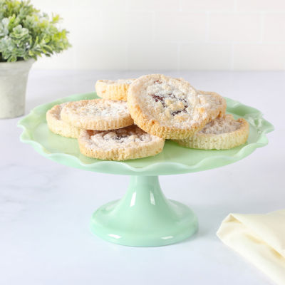 Martha Stewart Highbrook 11x4 Ruffle Glass Cake Stand