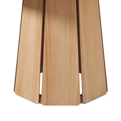 Walker Edison Round Wood-Top Dining Table