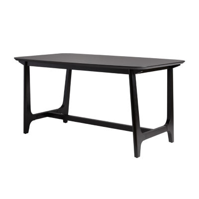 Rectangular Wood-Top Dining Table