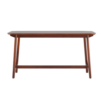 Walker Edison Rectangular Wood-Top Dining Table
