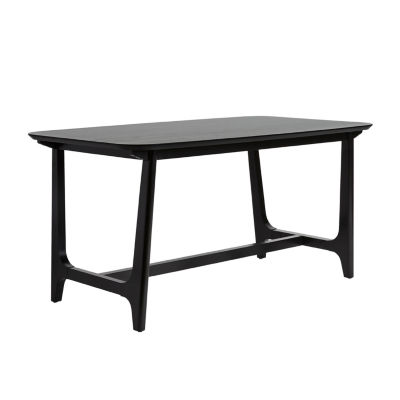 Rectangular Wood-Top Dining Table