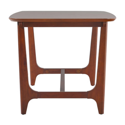Walker Edison Rectangular Wood-Top Dining Table
