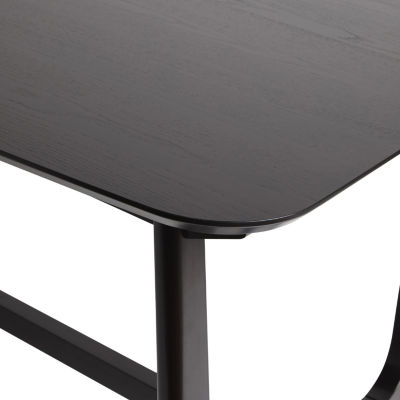 Rectangular Wood-Top Dining Table