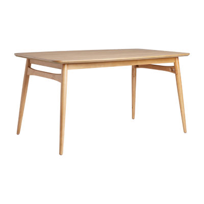 Rectangular Wood-Top Dining Table