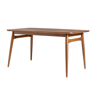 Rectangular Wood-Top Dining Table