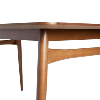 Rectangular Wood-Top Dining Table