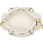 Liz Claiborne Nayla Mini Dome Satchel, Color: White Debossed - JCPenney