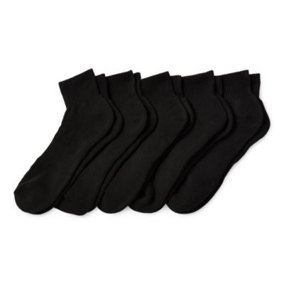 Xersion Running 5 Pair Quarter Ankle Socks Mens