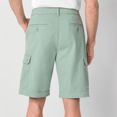 St. John's Bay Comfort Stretch 10" Mens Stretch Fabric Cargo Short