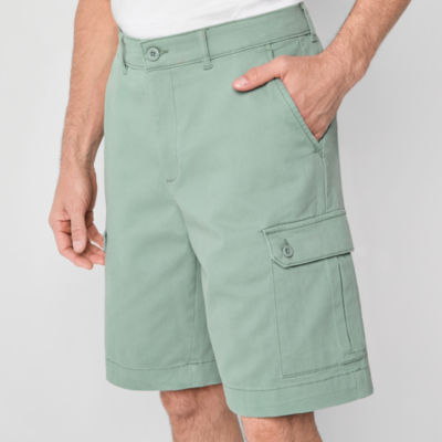 St. John's Bay Comfort Stretch 10" Mens Stretch Fabric Cargo Short