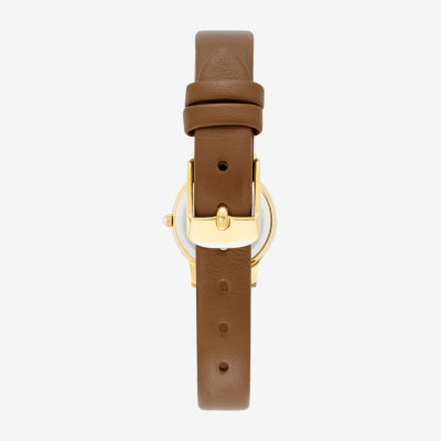 Armitron Womens Brown Leather Strap Watch 75 2447chgphy