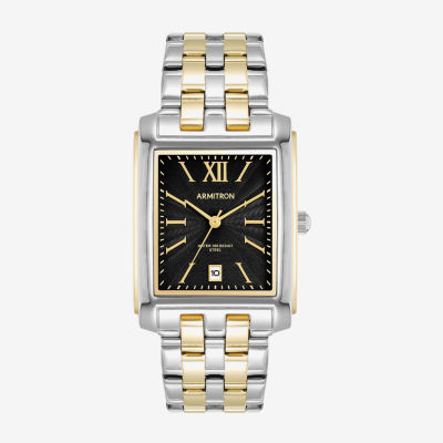 Armitron Mens Two Tone Stainless Steel Bracelet Watch 20 5499bktt