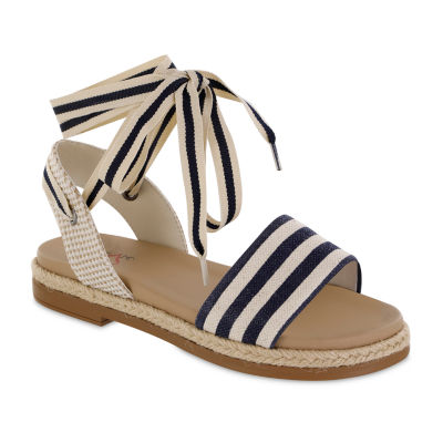 Mia Amore Kenny Womens Adjustable Strap Footbed Sandals