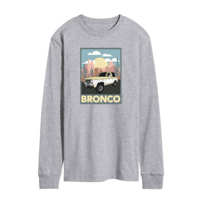 Mens Long Sleeve Ford Bronco Graphic T-Shirt