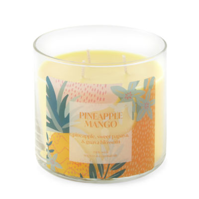 Distant Lands 14oz 3 Wick Pineapple Mango Scented Jar Candle