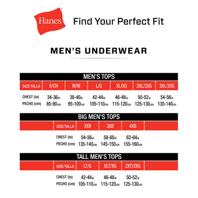 Hanes® Men's Big & Tall Ultimate 3+1 Bonus Pack ComfortSoft® Tank Top Undershirts