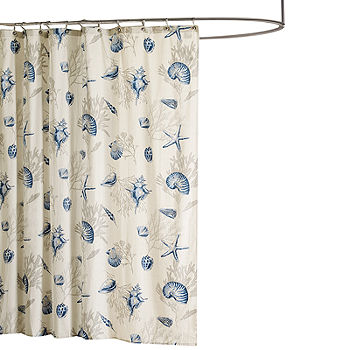 Madison Park Nantucket Seashell Shower Curtain, Color: Blue - JCPenney