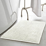Laura Ashley Butter Chenille Bath Rug Collection