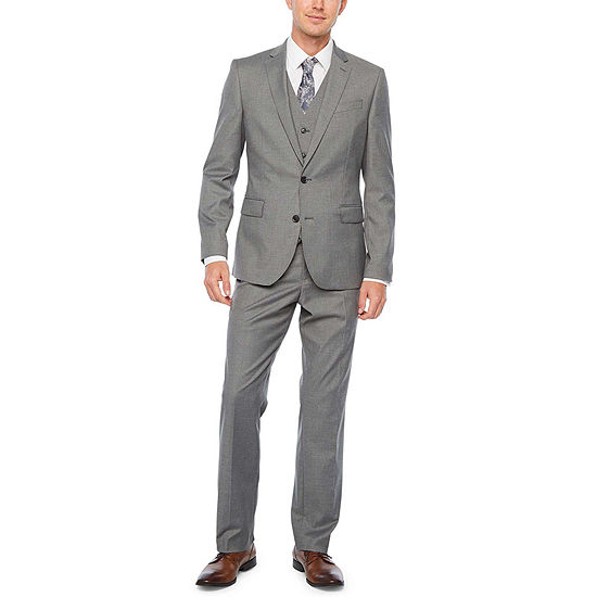 JF J. Ferrar Ultra Comfort Medium Gray Slim Fit Suit Separates, Color ...