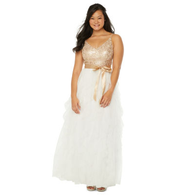 Pastel Yellow Plus Size Prom Dresses JCPenney