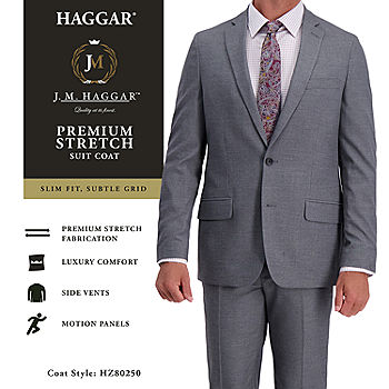 J.M. Haggar Men's Classic Fit Subtle Pattern Suit Separates