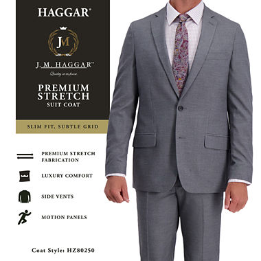 J.M. Haggar Plaid Suit Jacket