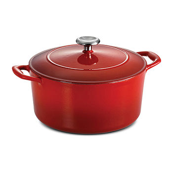  Tramontina Covered Round Dutch Oven, Enameled Cast