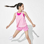 Xersion Little & Big Girls Mid Rise Moisture Wicking Running Short