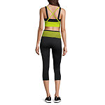 Sports Illustrated Medium Support Strappy Back Sports Bra and High Rise Capris