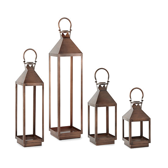 Linden Street Copper Decorative Lantern Collection
