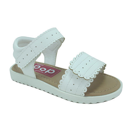  Pop Toddler Girls Lil Marshmallow Adjustable Strap Flat Sandals