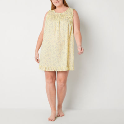 Adonna Womens Plus Sleeveless Crew Neck Nightgown JCPenney