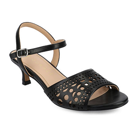 Journee Collection Womens Jessly Heeled Sandals, 10 Medium, Black