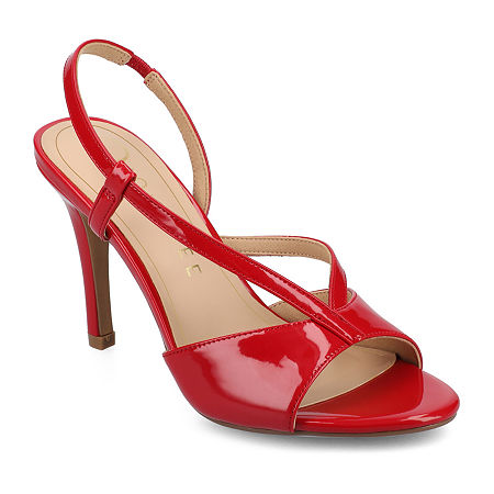 Journee Collection Womens Varra Heeled Sandals, 7 Medium, Red