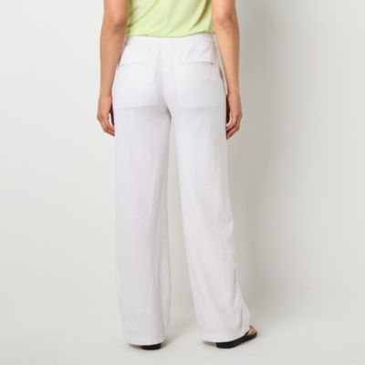 St. John's Bay Womens Wide Leg High Rise Trouser