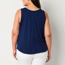 Plus Size Tank Tops Blue Tops for Women - JCPenney