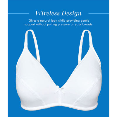 Bestform Cotton Wireless Bra with Lightly Lined Cups 2pk- 5006255