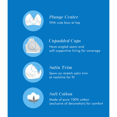 Bestform Cotton Wireless Bra with Lightly Lined Cups 2pk- 5006255