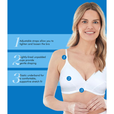 Bestform Cotton Wireless Bra with Lightly Lined Cups 2pk- 5006255