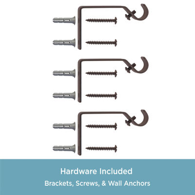 Kenney Jillian Petite Marble Ball 1/2 IN Adjustable Curtain Rod