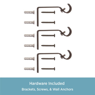 Kenney Mae Ball 5/8 IN Adjustable Curtain Rod