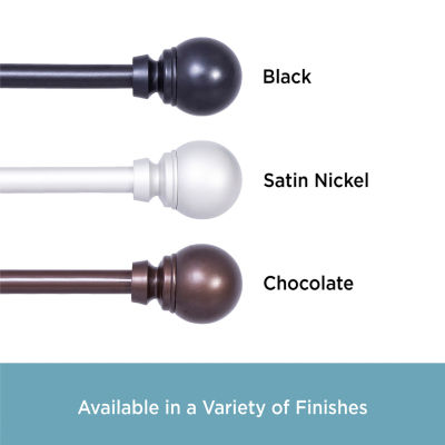 Kenney Mae Ball 5/8 IN Adjustable Curtain Rod