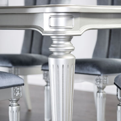 Melodi Parc Rectangular Wood-Top Dining Table